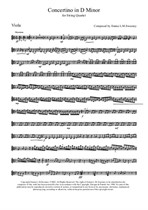 Concertino in D Minor for Strings - Viola Part