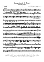 Concertino in D Minor for Strings - Violin I