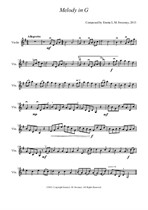 Melody in G (Violin Part)